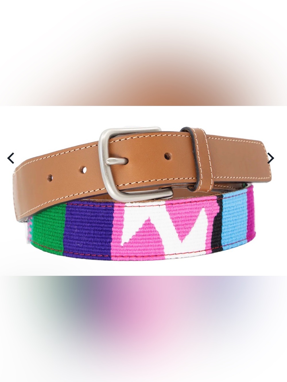 La Matera Las Rayas Mens Belt 38
